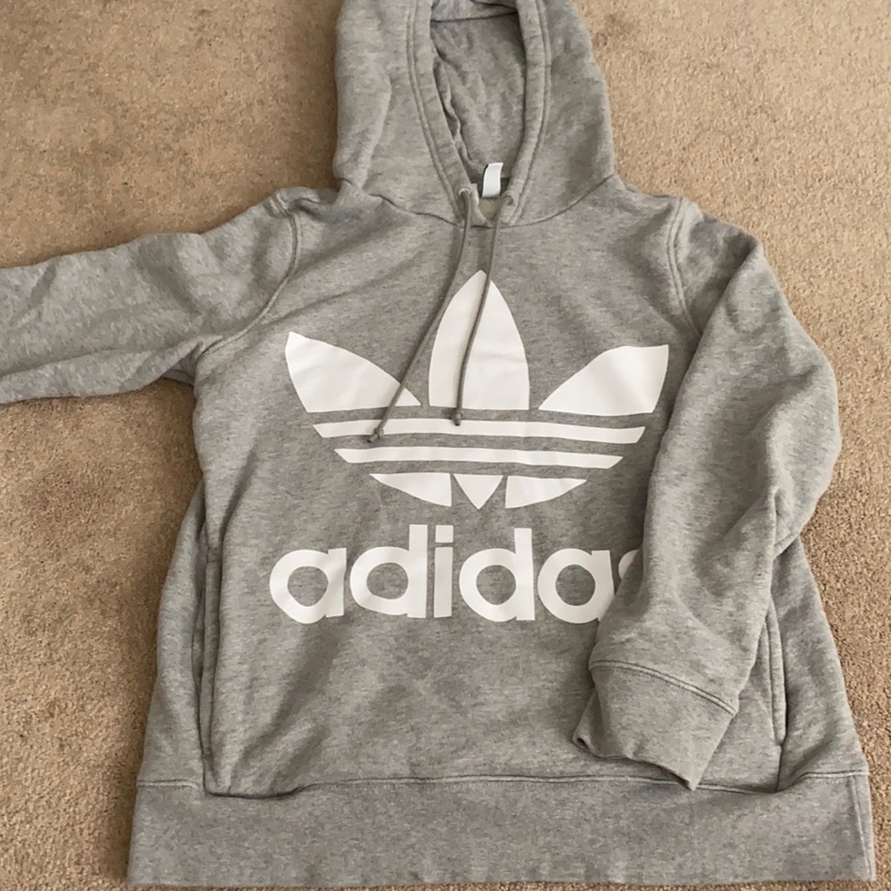 Small gray adidas hoodie